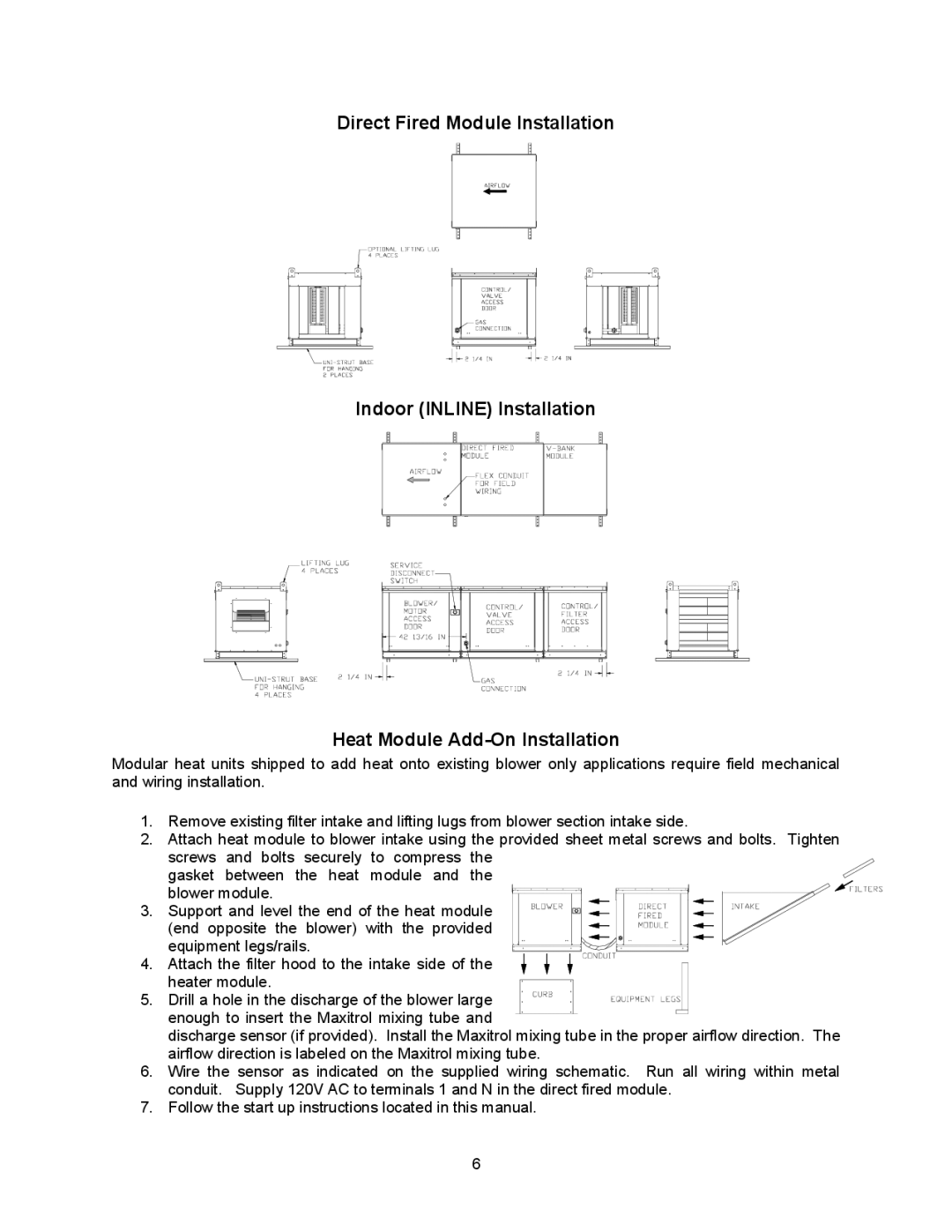 Energy Tech Laboratories Modular Direct Fired Heaters manual 