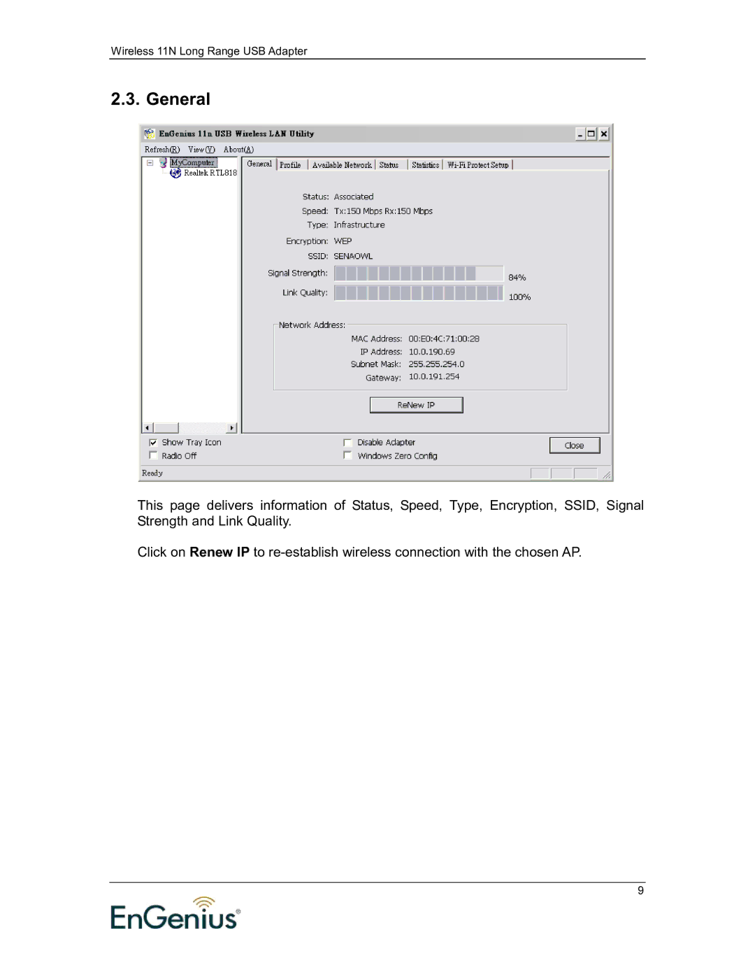 EnGenius Technologies 11N user manual General 