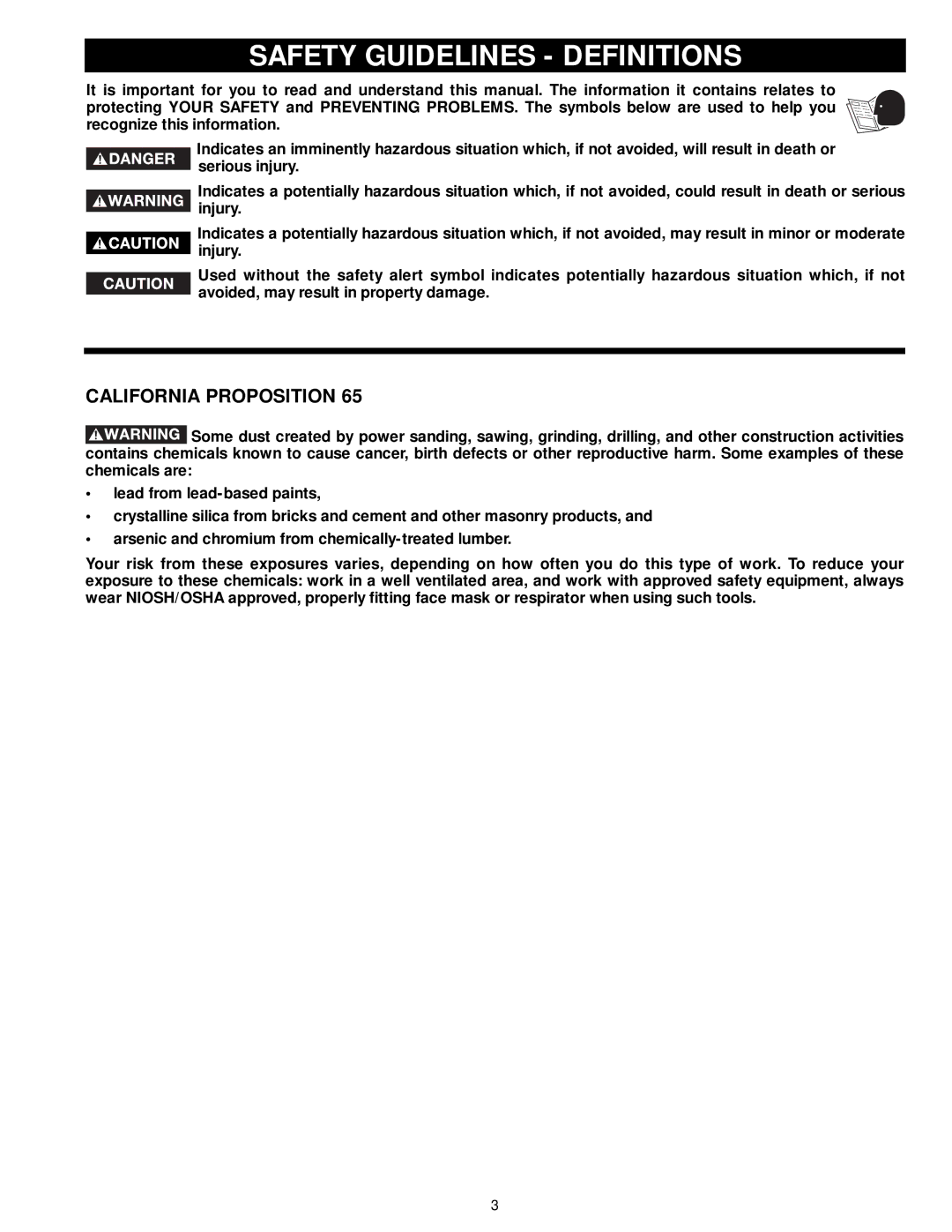 EnGenius Technologies 28-248 instruction manual Safety Guidelines Definitions, California Proposition 