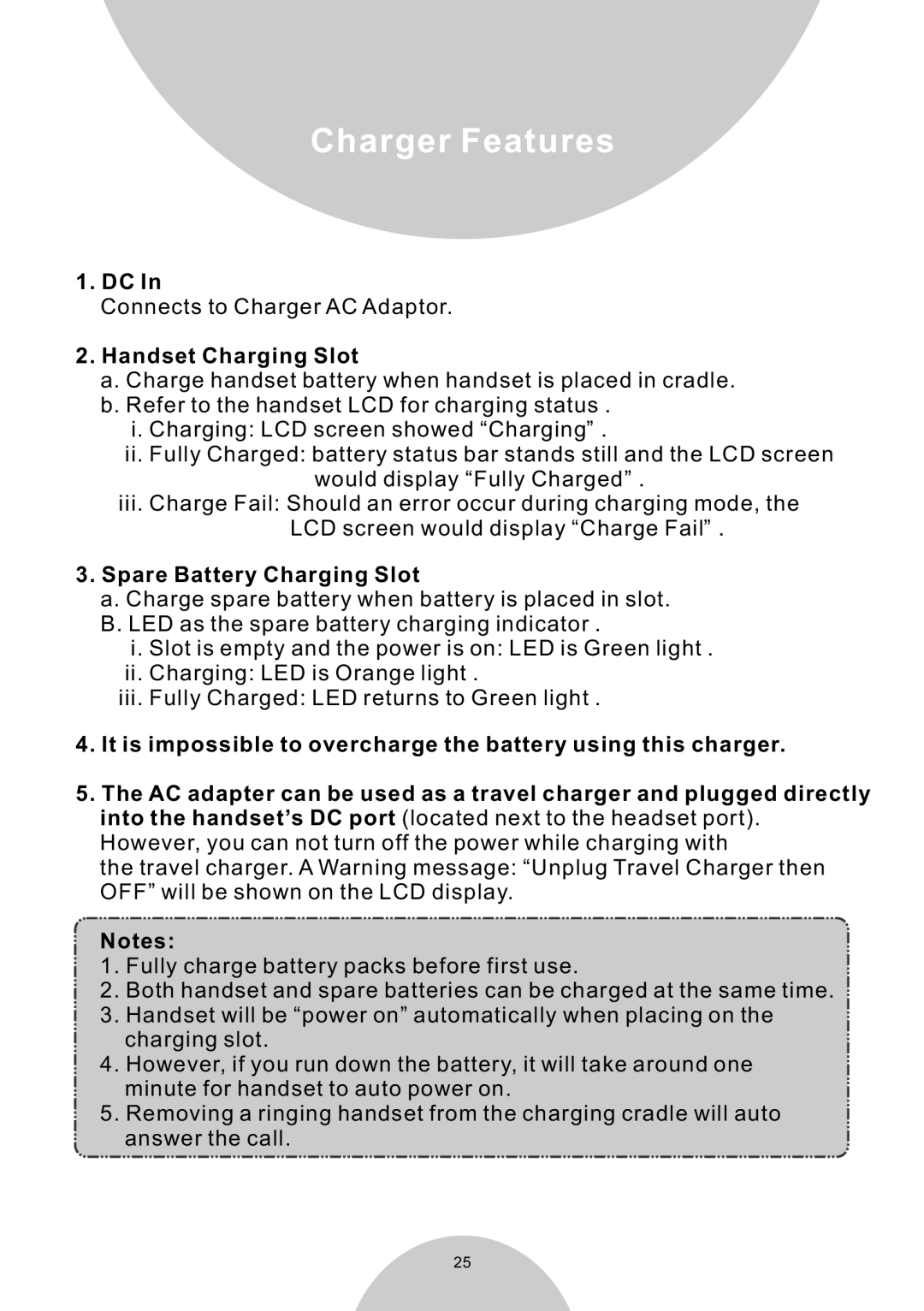 EnGenius Technologies DURAWALKIE user manual Handset Charging Slot, Spare Battery Charging Slot 