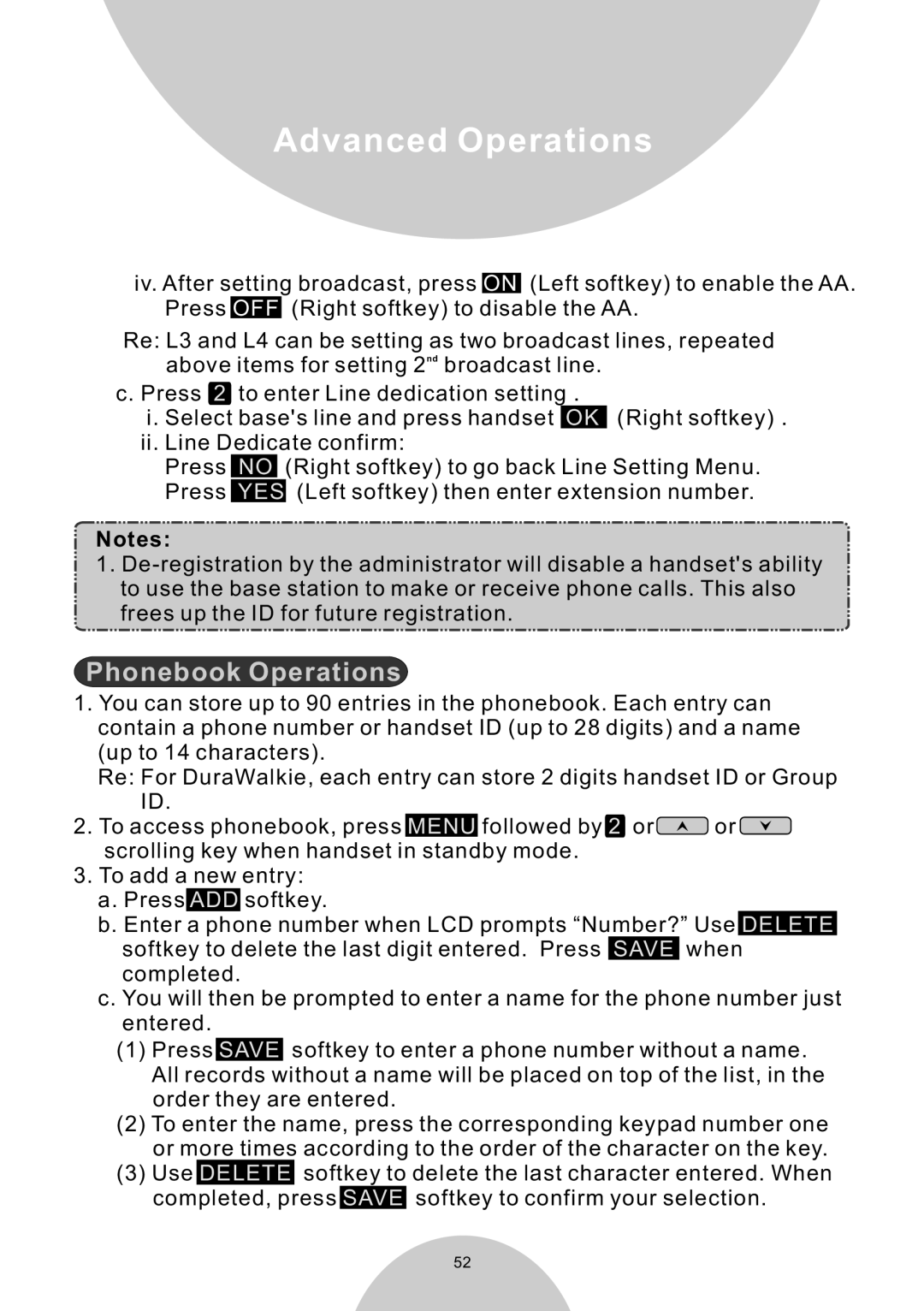 EnGenius Technologies DURAWALKIE user manual Phonebook Operations 