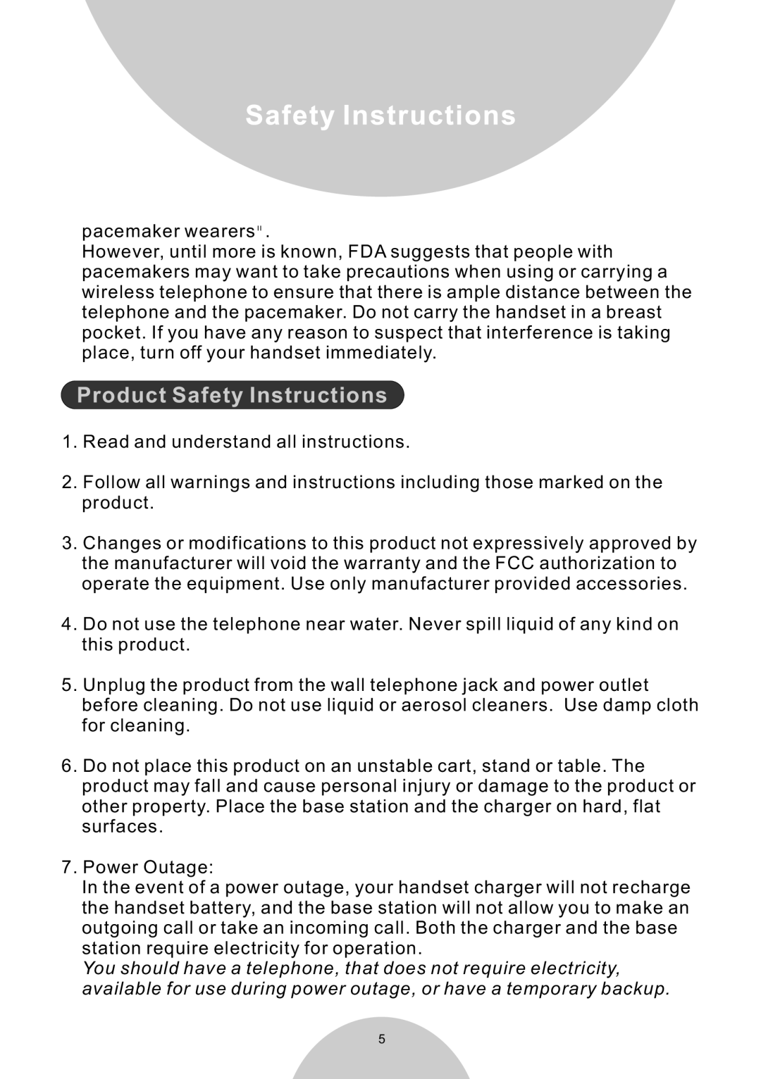 EnGenius Technologies DURAWALKIE user manual Product Safety Instructions 