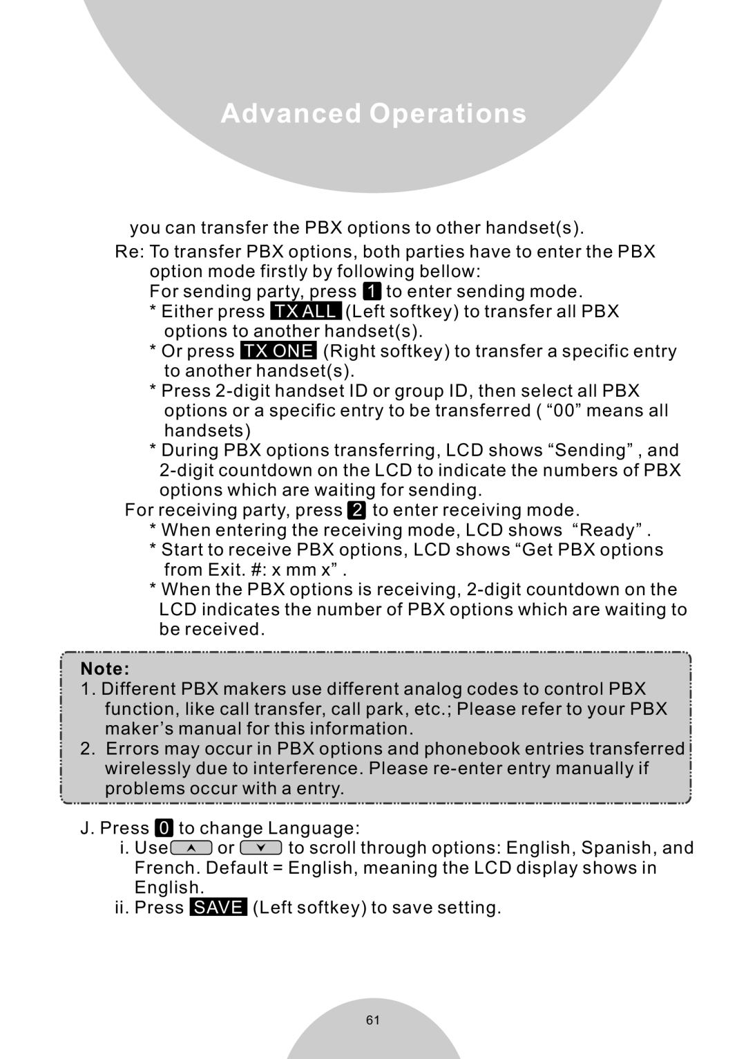 EnGenius Technologies DURAWALKIE user manual Advanced Operations 