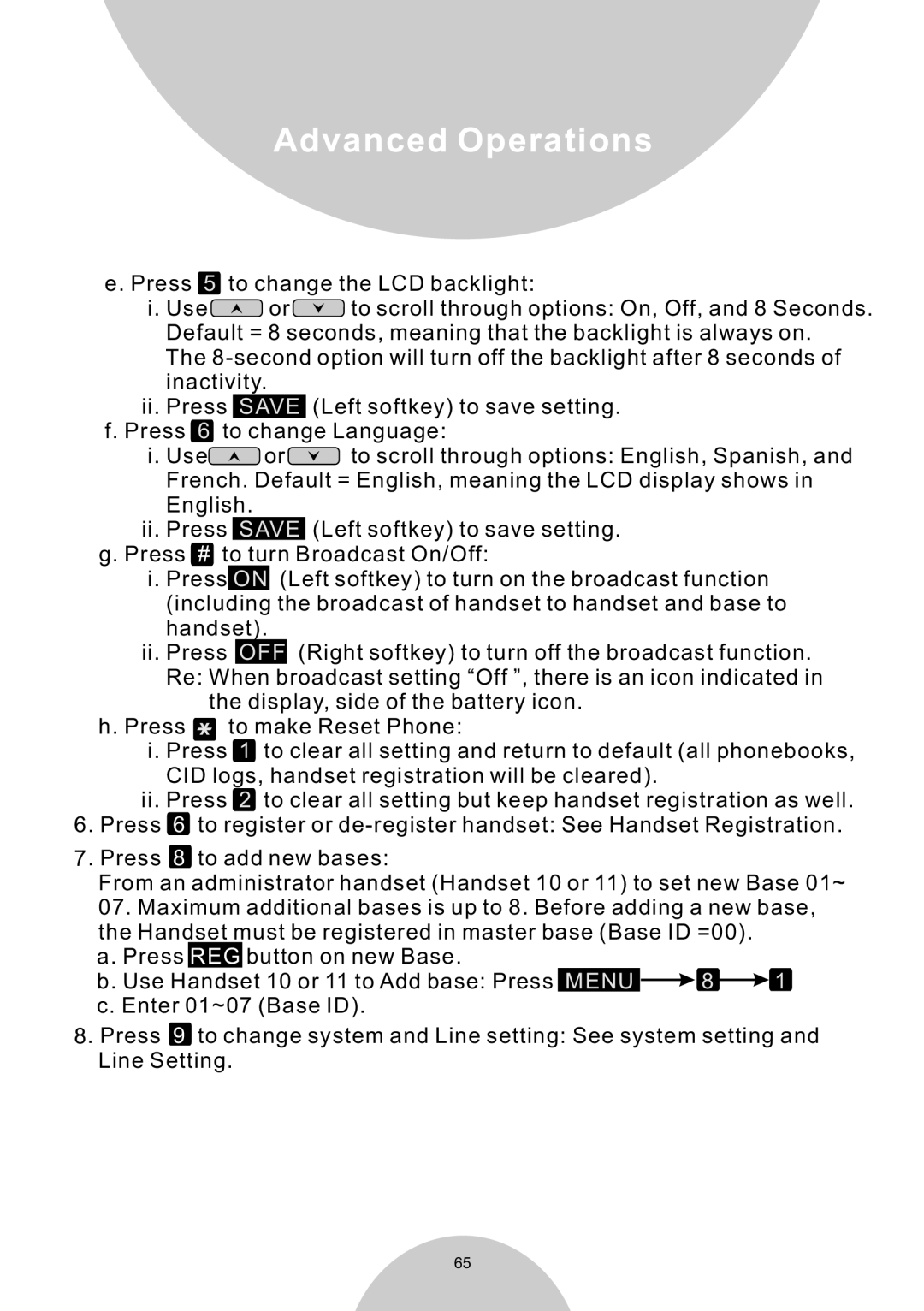 EnGenius Technologies DURAWALKIE user manual Advanced Operations 