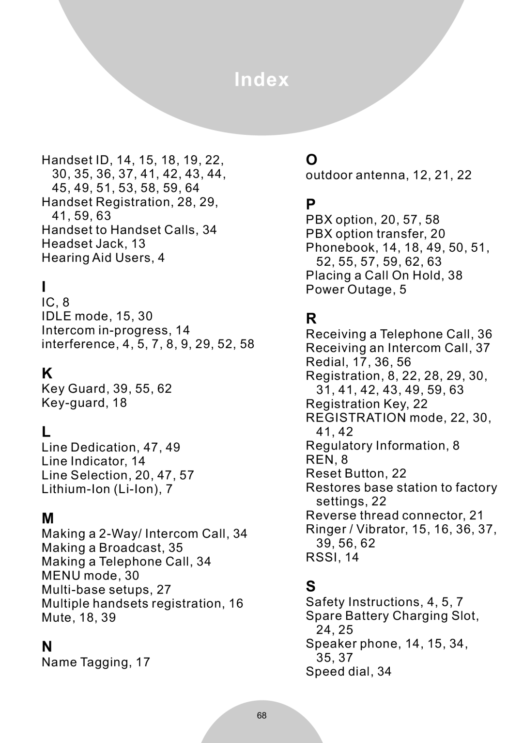 EnGenius Technologies DURAWALKIE user manual Index 