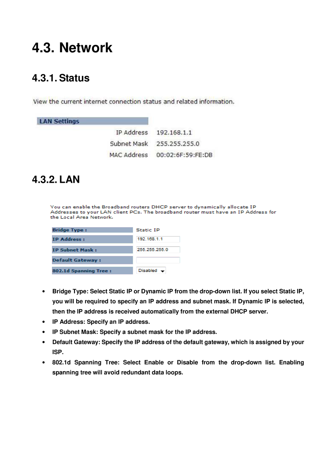 EnGenius Technologies EAP9550 manual Network, Status LAN 