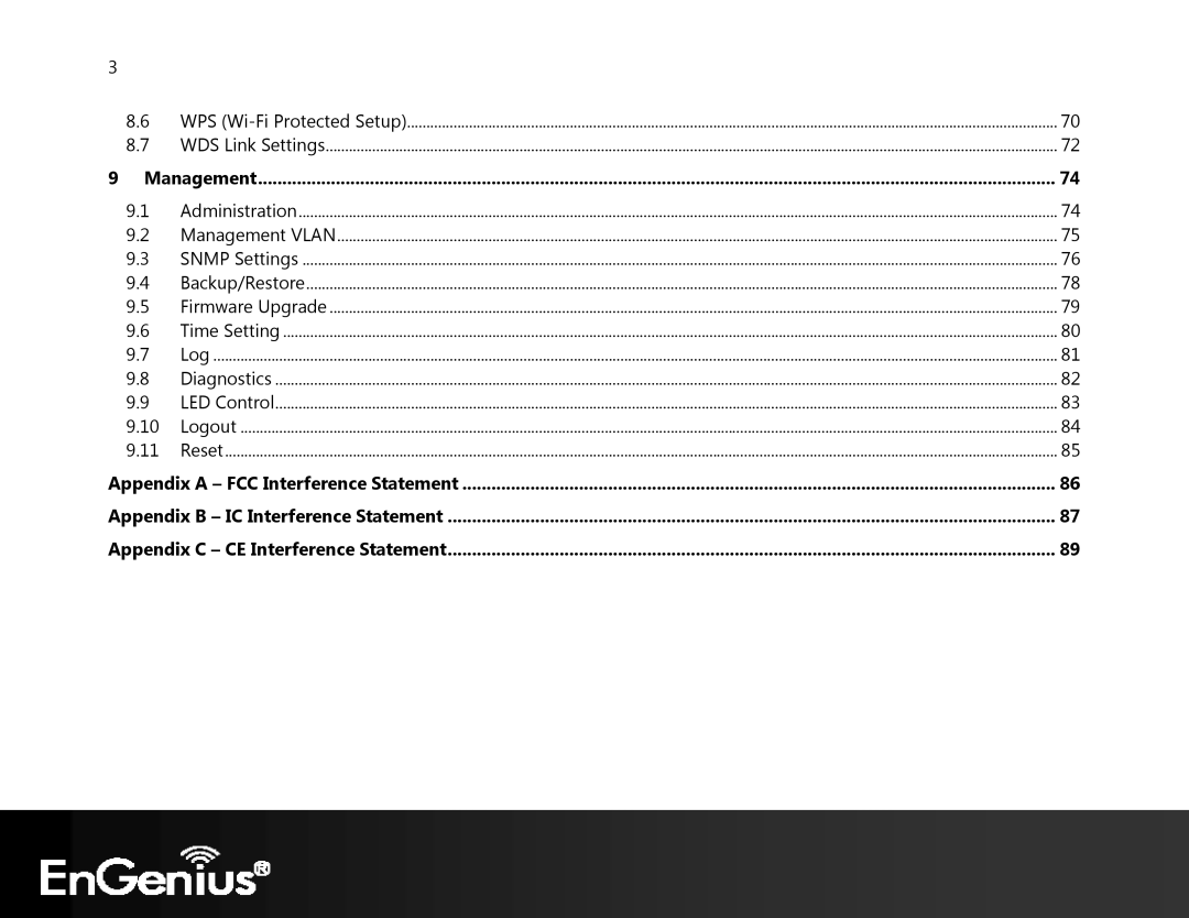 EnGenius Technologies ECB350 manual Management 