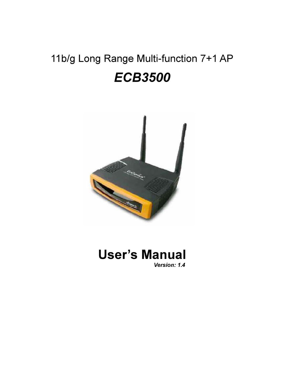 EnGenius Technologies ECB3500 user manual 