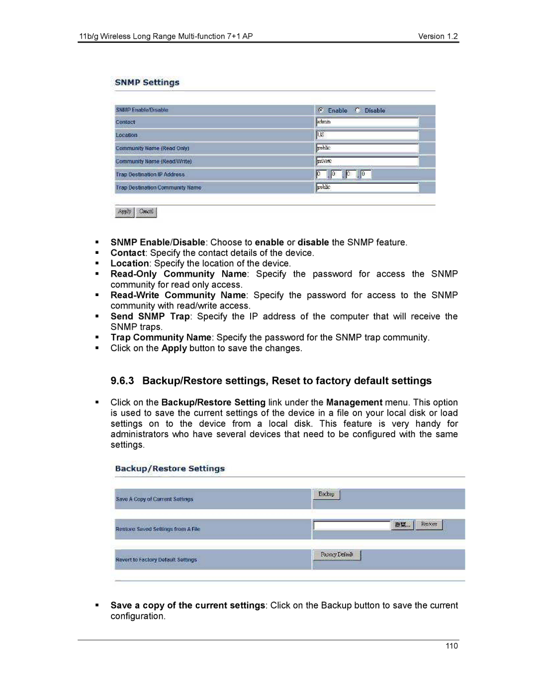 EnGenius Technologies ECB3500 user manual 110 