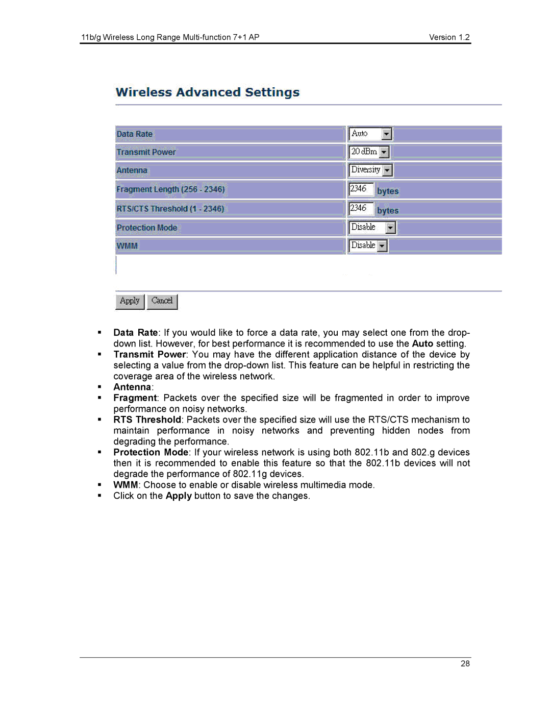 EnGenius Technologies ECB3500 user manual Antenna 