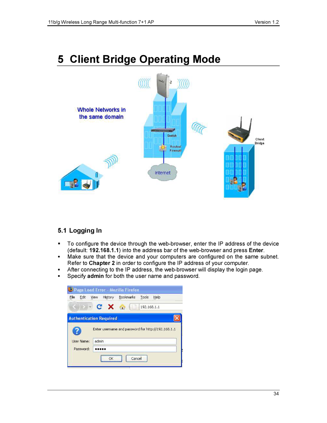 EnGenius Technologies ECB3500 user manual Client Bridge Operating Mode, Logging 