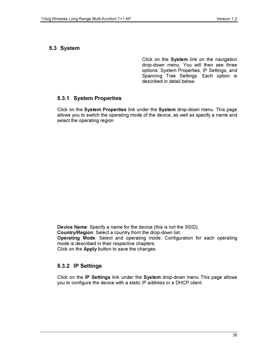 EnGenius Technologies ECB3500 user manual System 