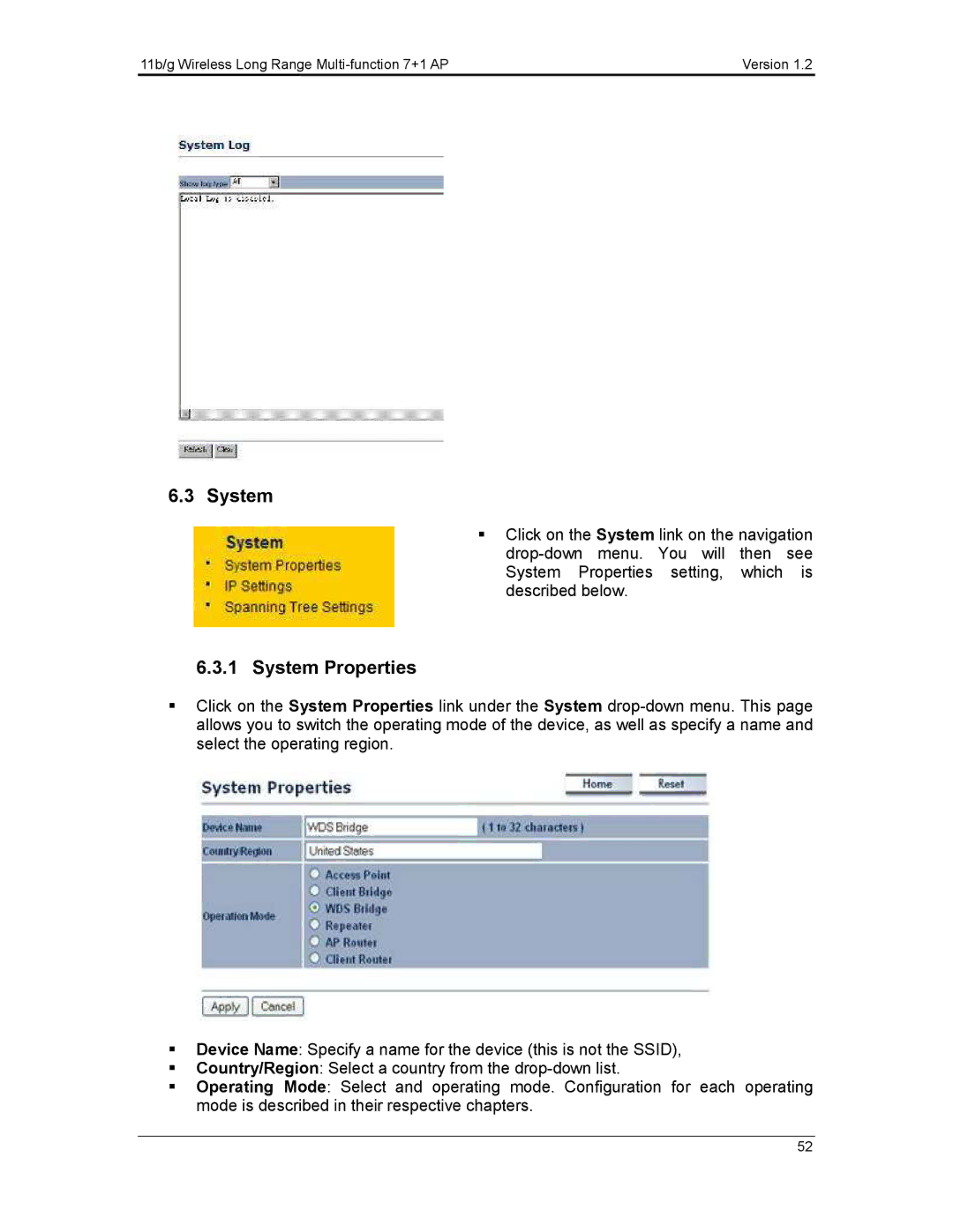 EnGenius Technologies ECB3500 user manual System 