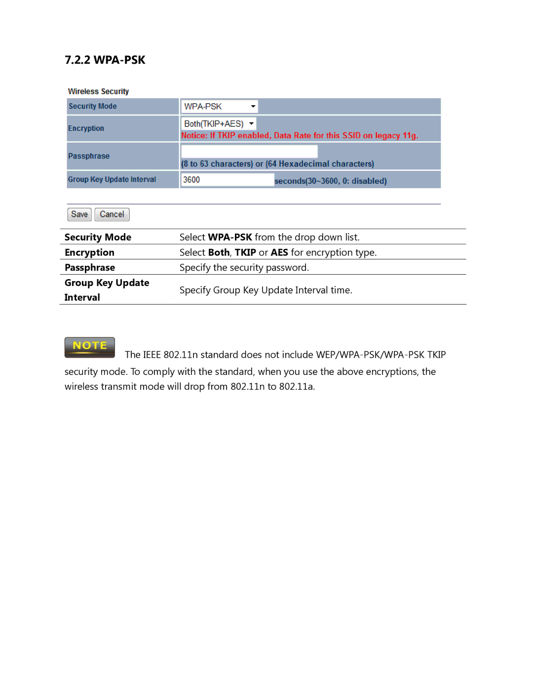 EnGenius Technologies ENH500 user manual Wpa-Psk 