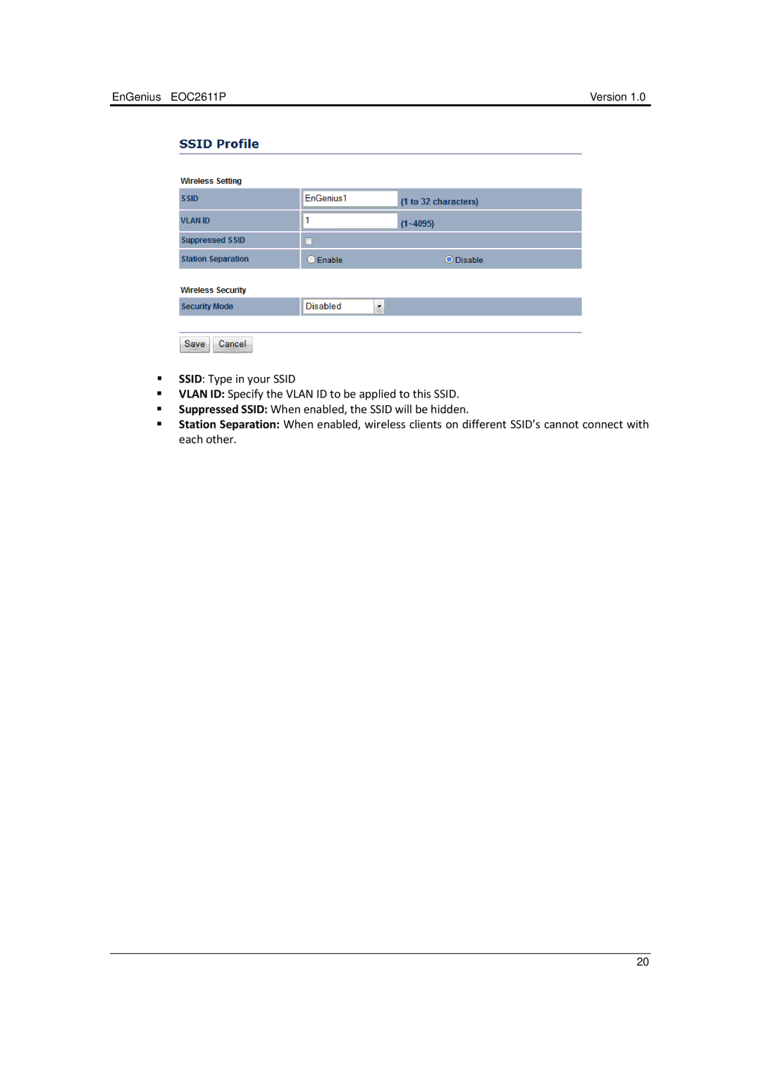 EnGenius Technologies manual EnGenius EOC2611P Version 