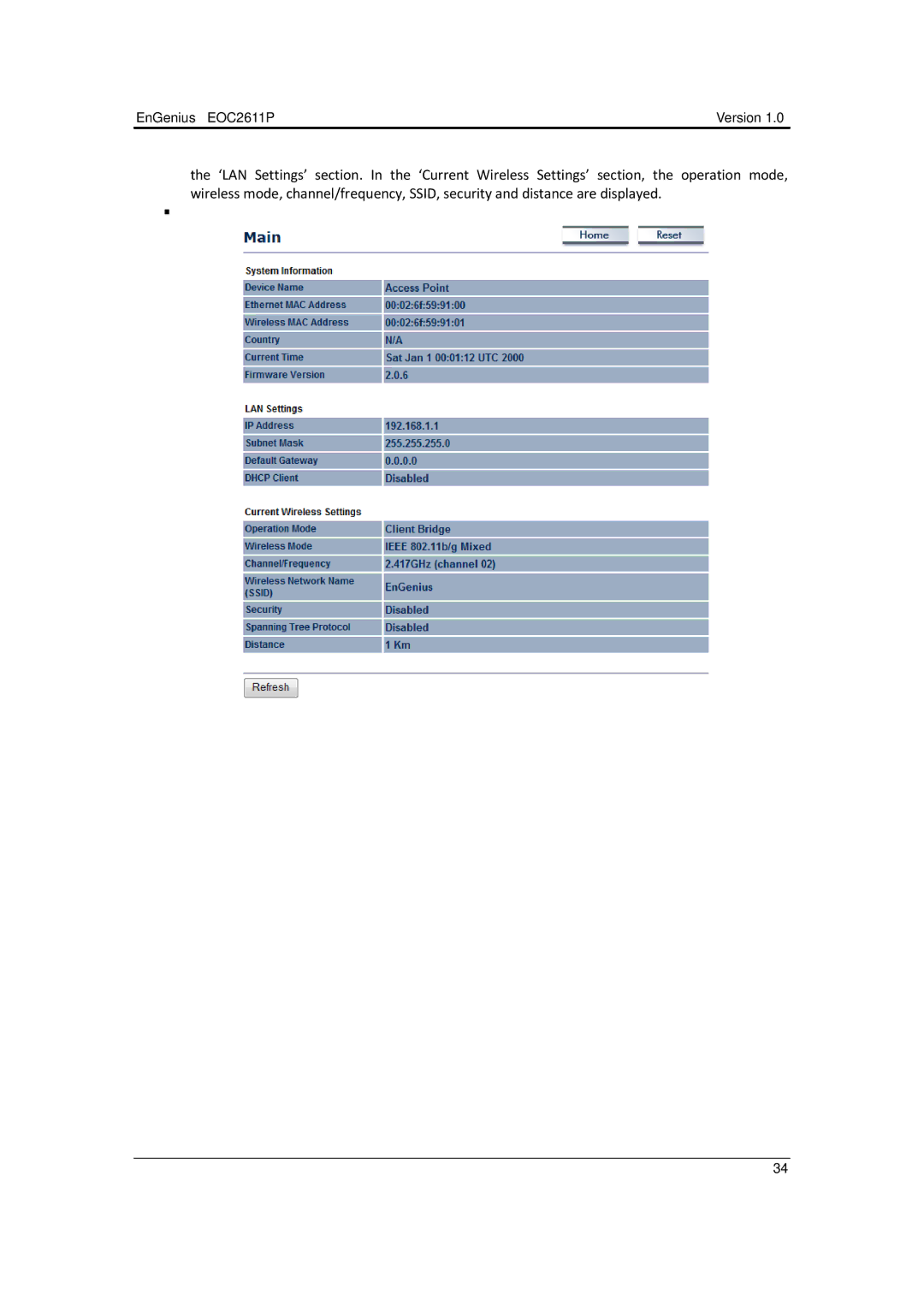 EnGenius Technologies manual EnGenius EOC2611P Version 