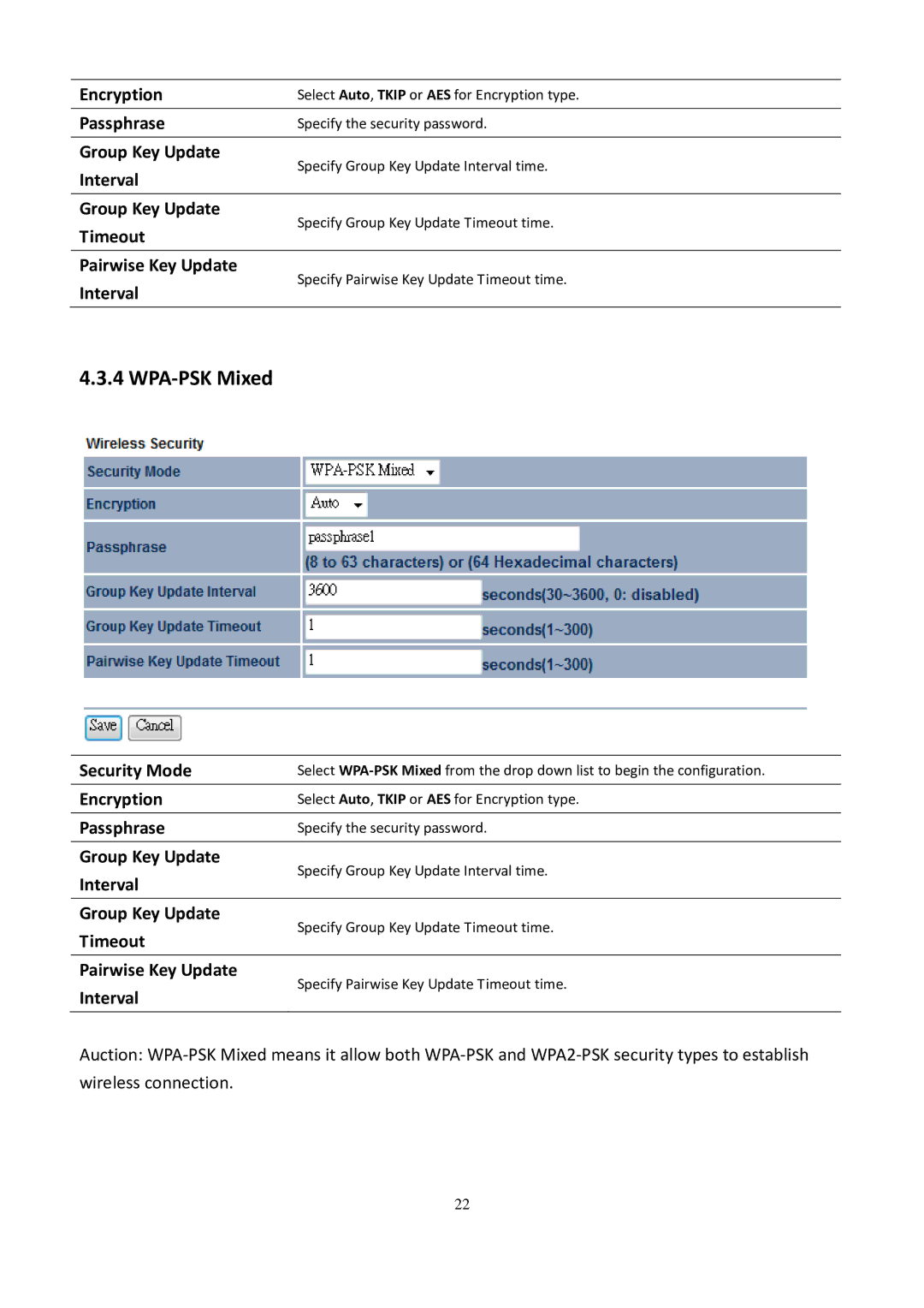 EnGenius Technologies EOC5611P user manual WPA-PSK Mixed 