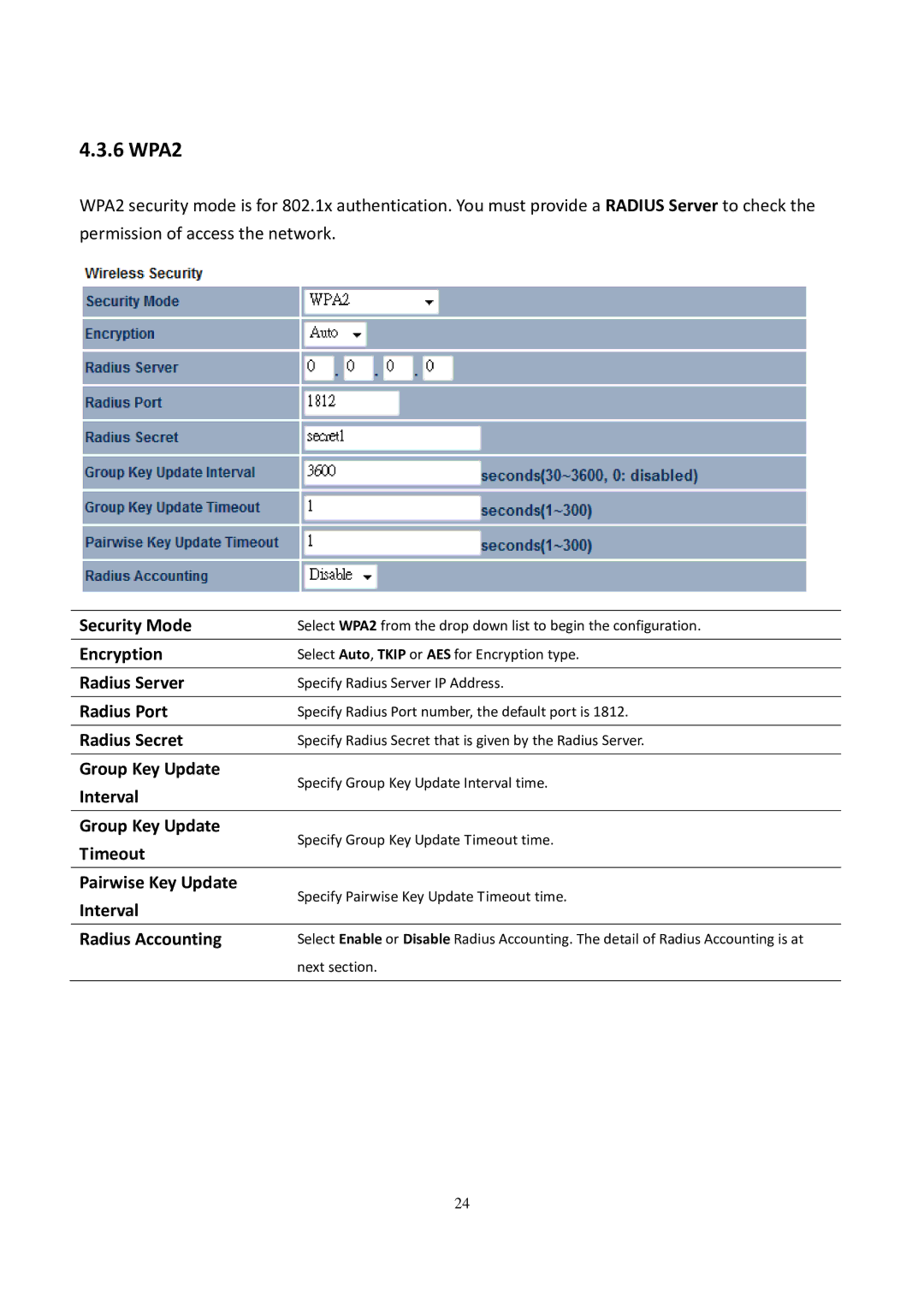 EnGenius Technologies EOC5611P user manual 6 WPA2 