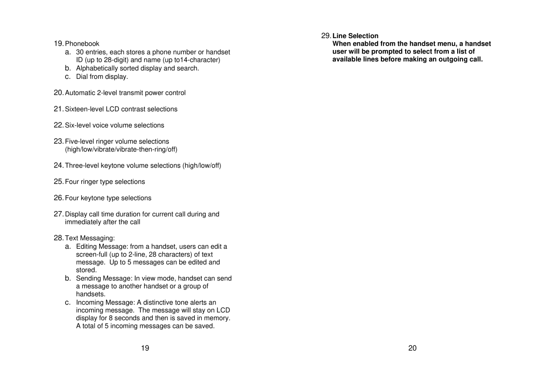 EnGenius Technologies EP-490 user manual Line Selection 