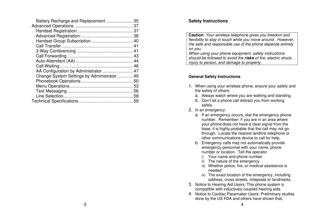 EnGenius Technologies EP-490 user manual General Safety Instructions 