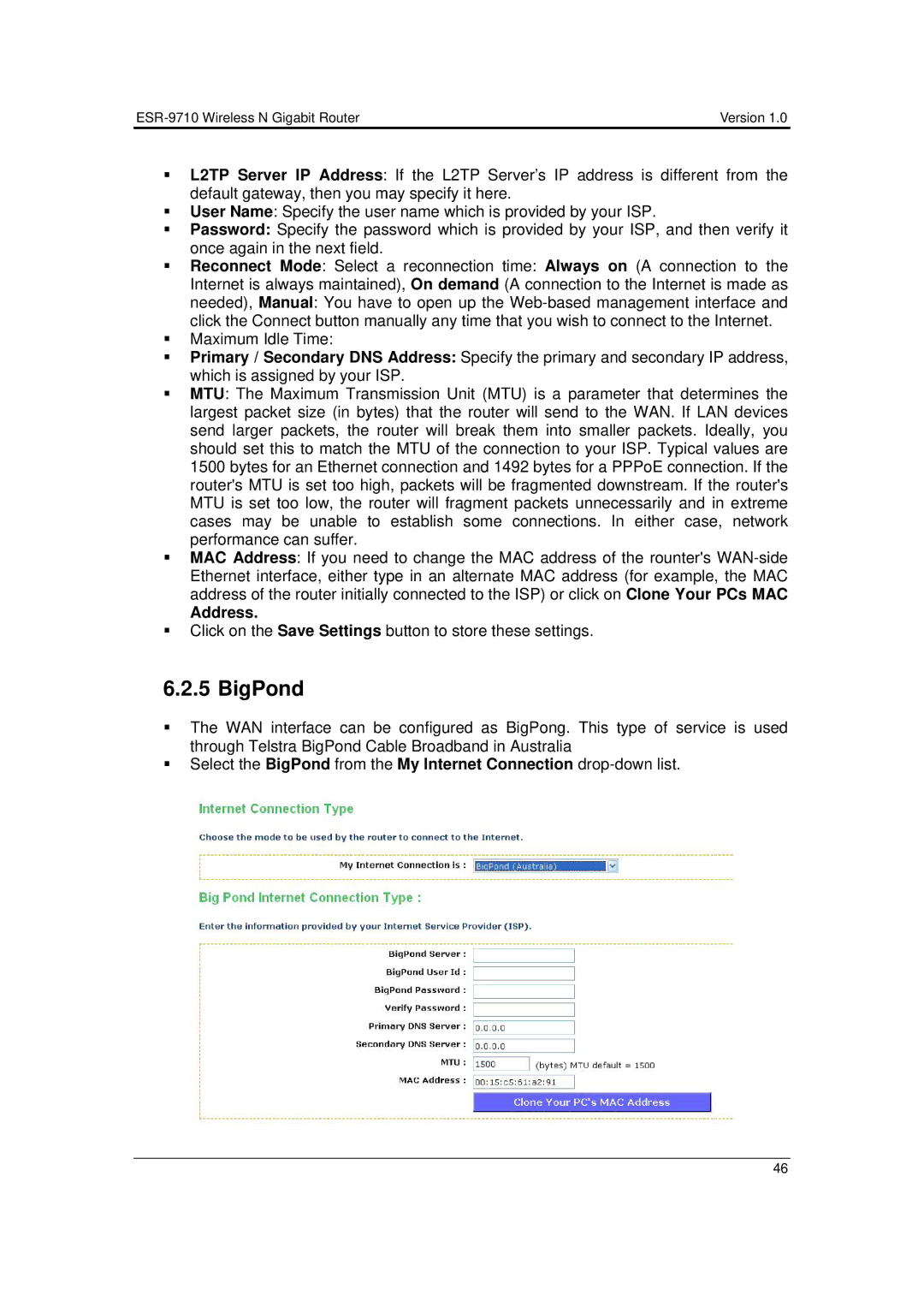 EnGenius Technologies ESR-9710 user manual Address 