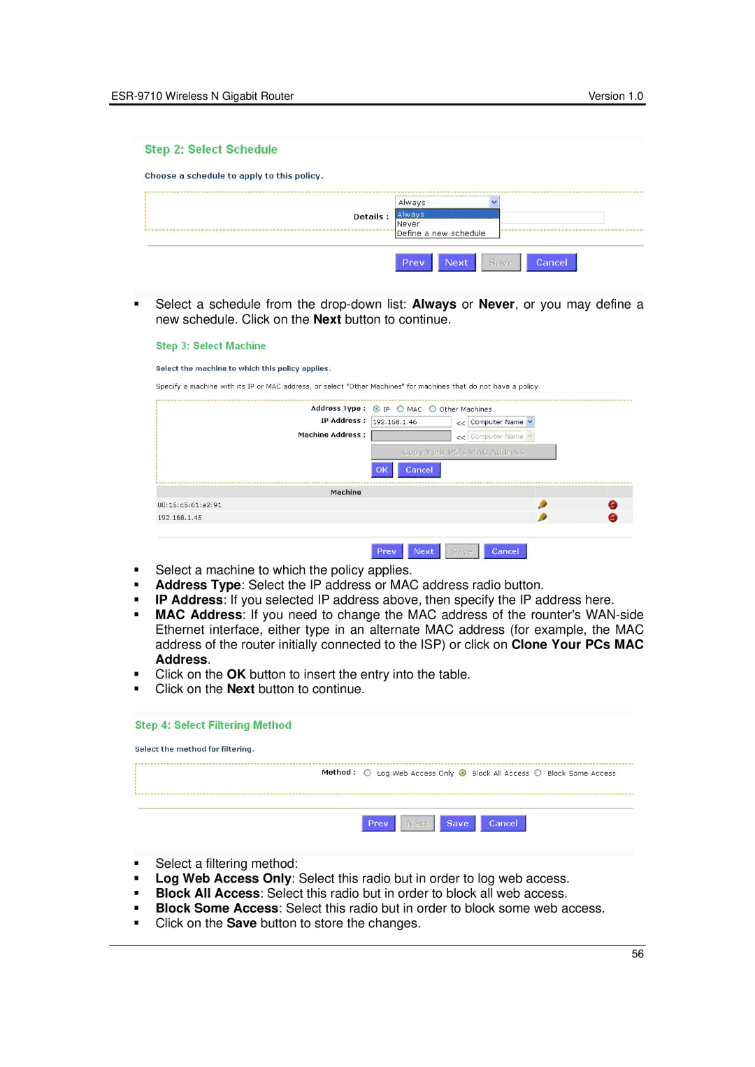 EnGenius Technologies user manual ESR-9710 Wireless N Gigabit Router 