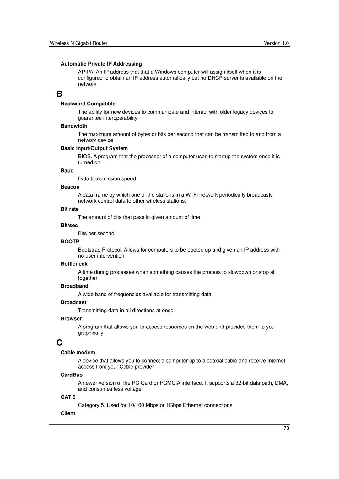 EnGenius Technologies ESR-9710 user manual Bootp, Cat 