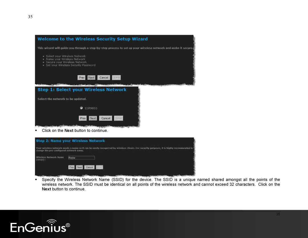 EnGenius Technologies ESR9855G manual 