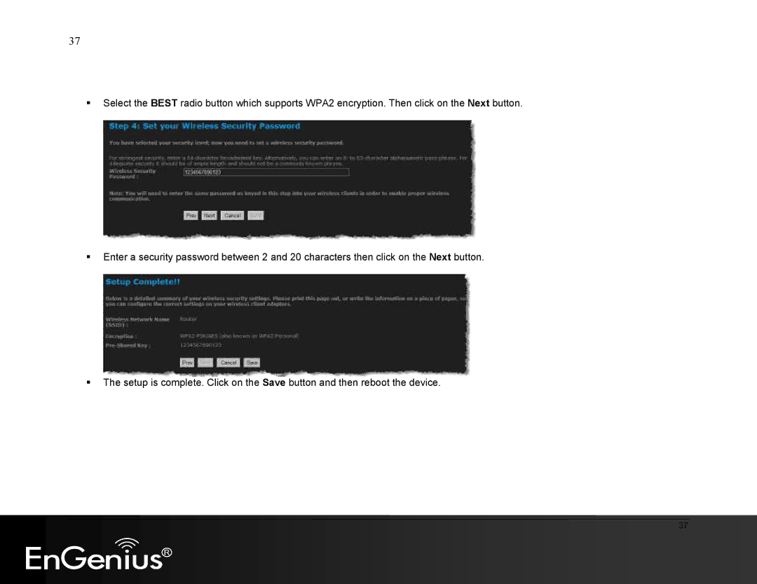 EnGenius Technologies ESR9855G manual 