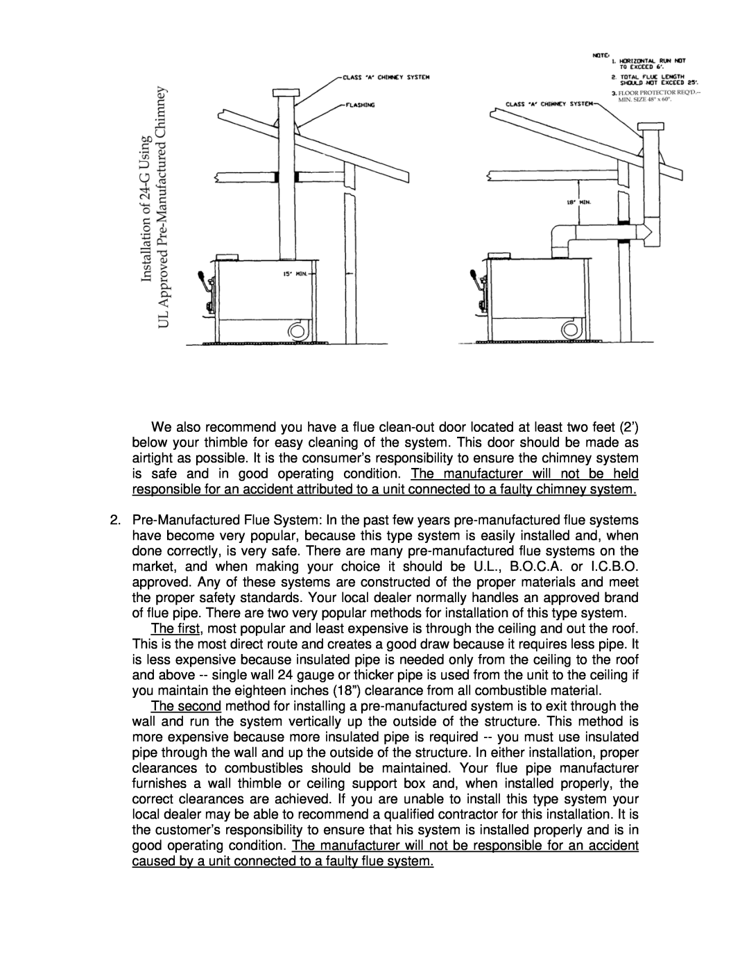 England's Stove Works 24-G operation manual 