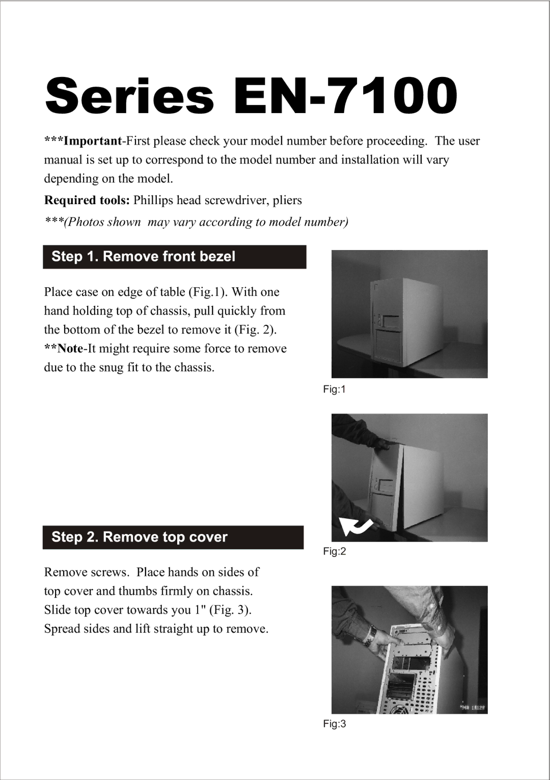 Enlight user manual Series EN-7100 