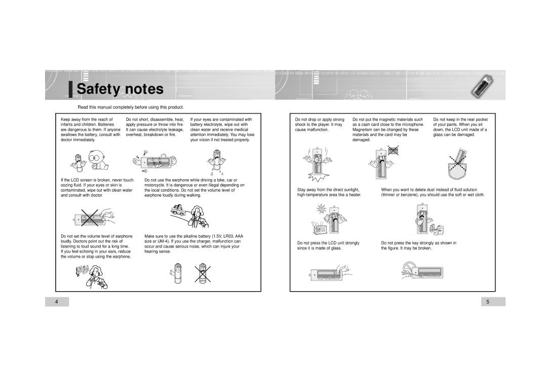 Enox EVR-M750, EVR-M760 Safety notes, Read this manual completely before using this product 