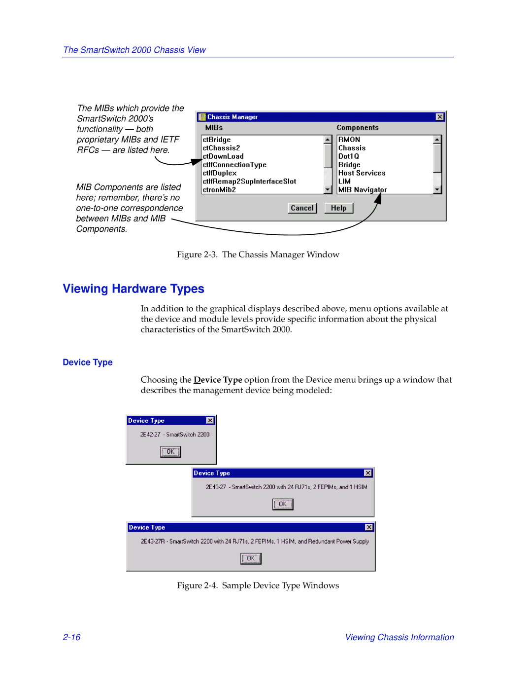 Enterasys Networks 2000 manual Viewing Hardware Types, Device Type 