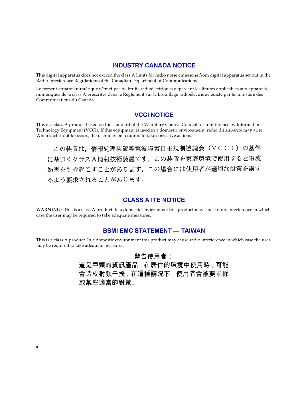 Enterasys Networks 24-Port manual Industry Canada Notice 