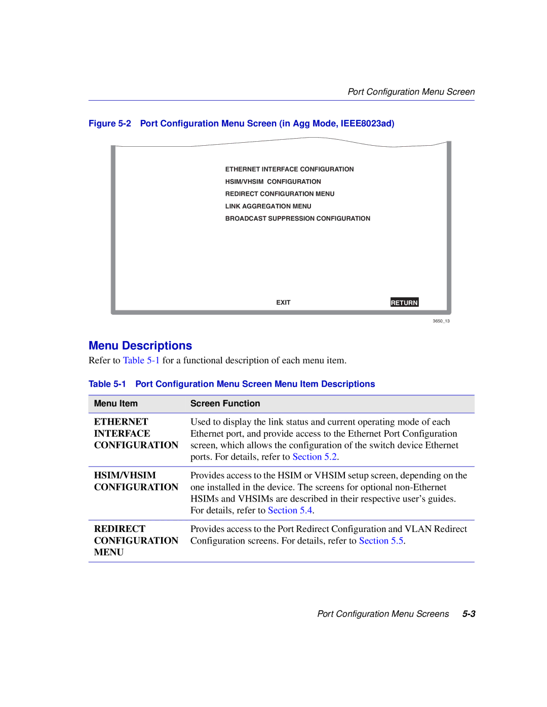 Enterasys Networks 2H258, 2E253, 2H253, 2H252 manual Ethernet, Interface, Hsim/Vhsim, Redirect 