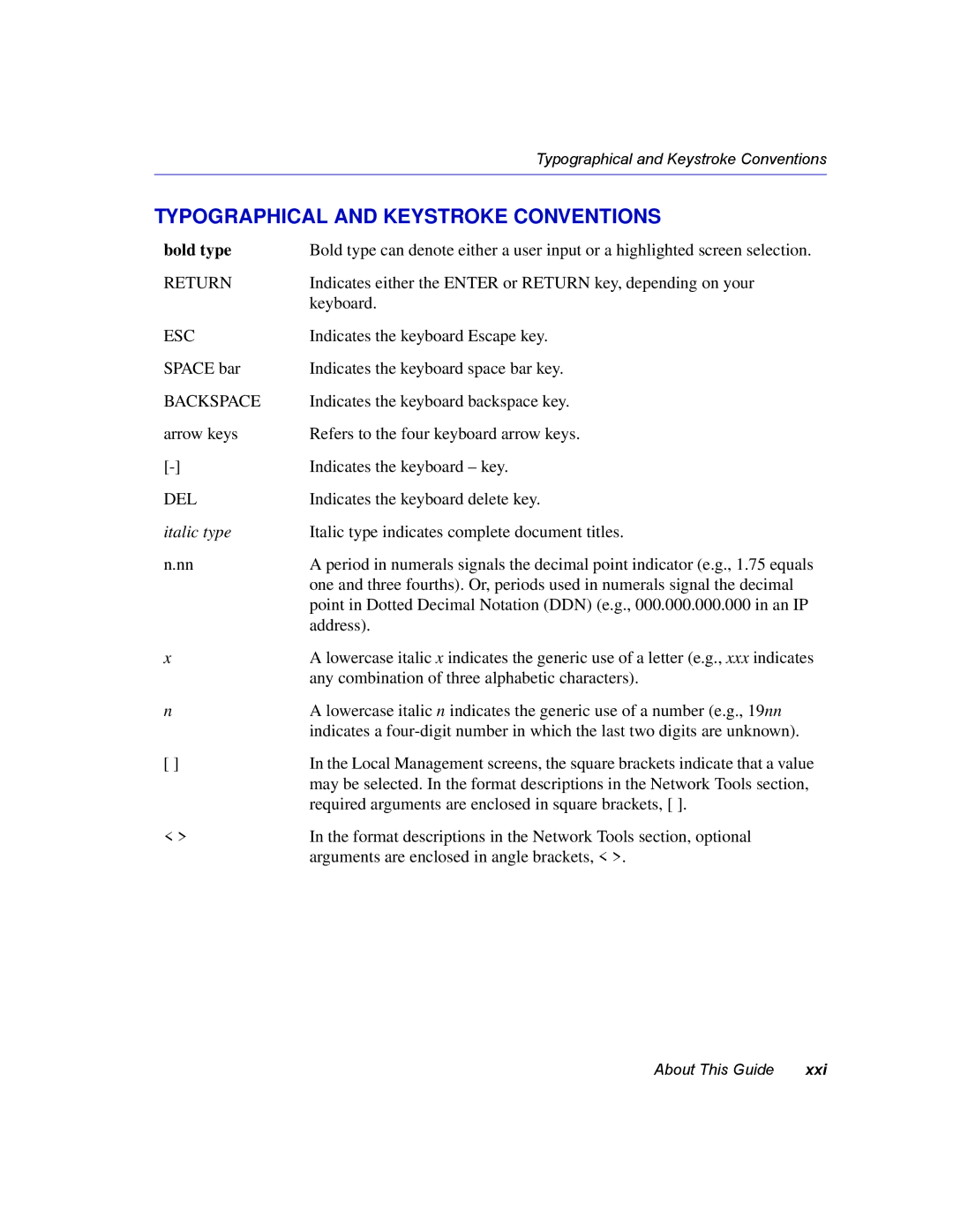 Enterasys Networks 2H258, 2E253, 2H253, 2H252 manual Typographical and Keystroke Conventions, Bold type 