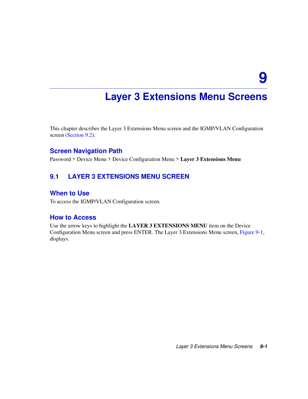 Enterasys Networks 2H253, 2E253, 2H252, 2H258 manual Layer 3 Extensions Menu Screens 