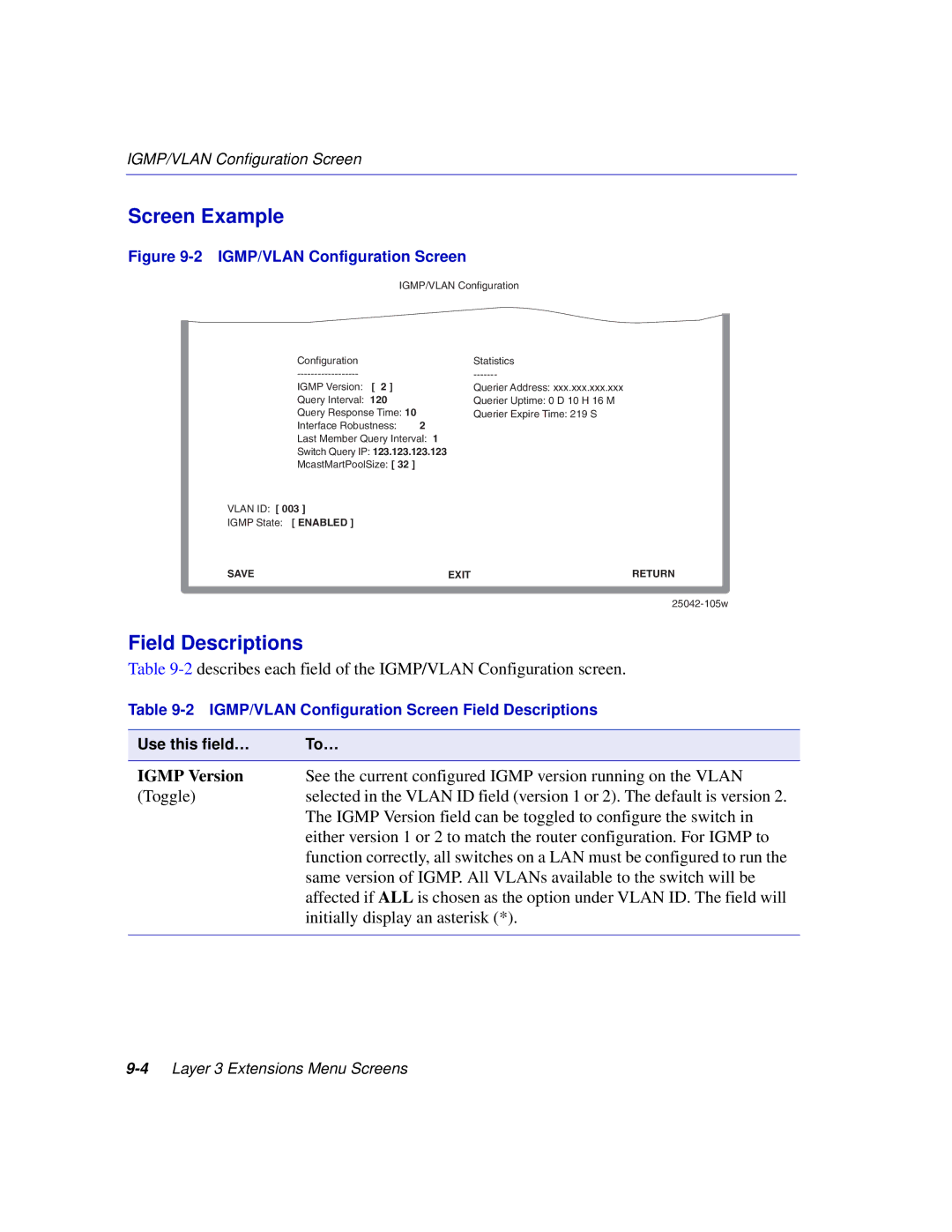 Enterasys Networks 2E253, 2H253, 2H252, 2H258 manual Igmp Version, 120 