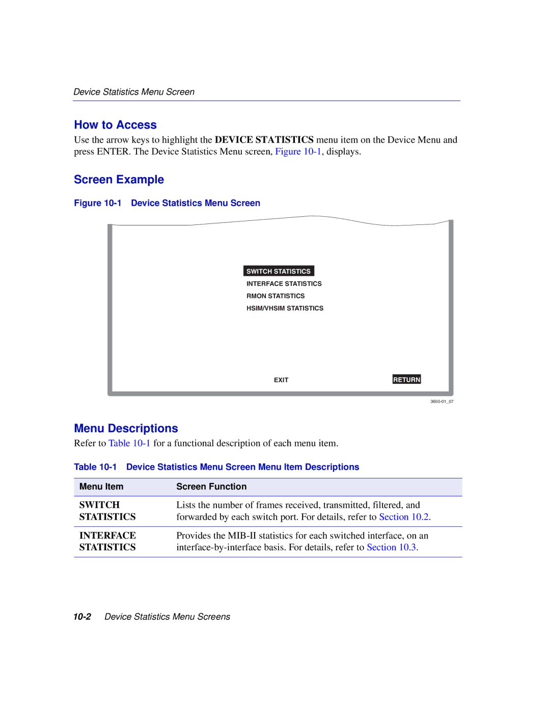 Enterasys Networks 2H252, 2E253, 2H253, 2H258 manual Lists the number of frames received, transmitted, filtered 