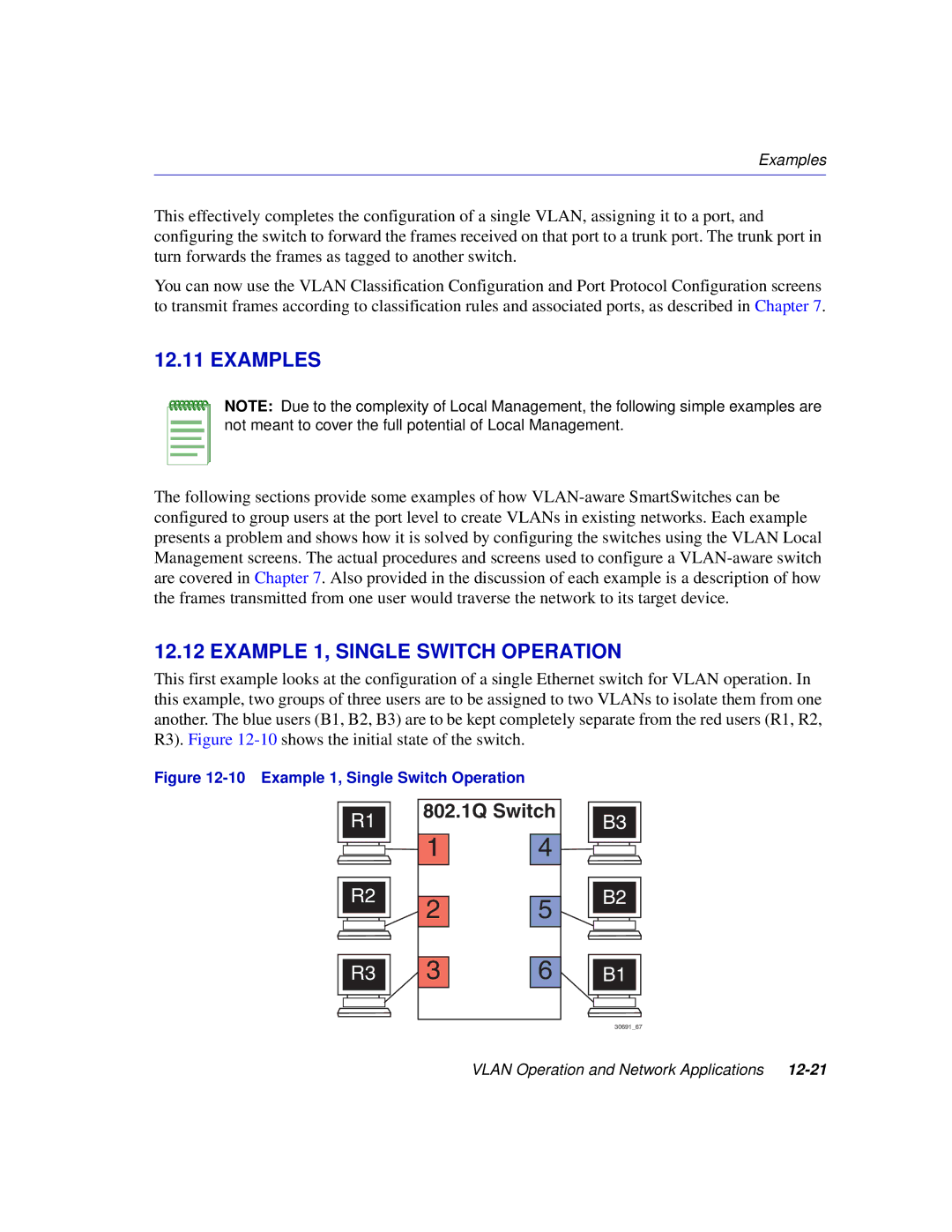 Enterasys Networks 2H253, 2E253, 2H252, 2H258 manual Examples, Example 1, Single Switch Operation 