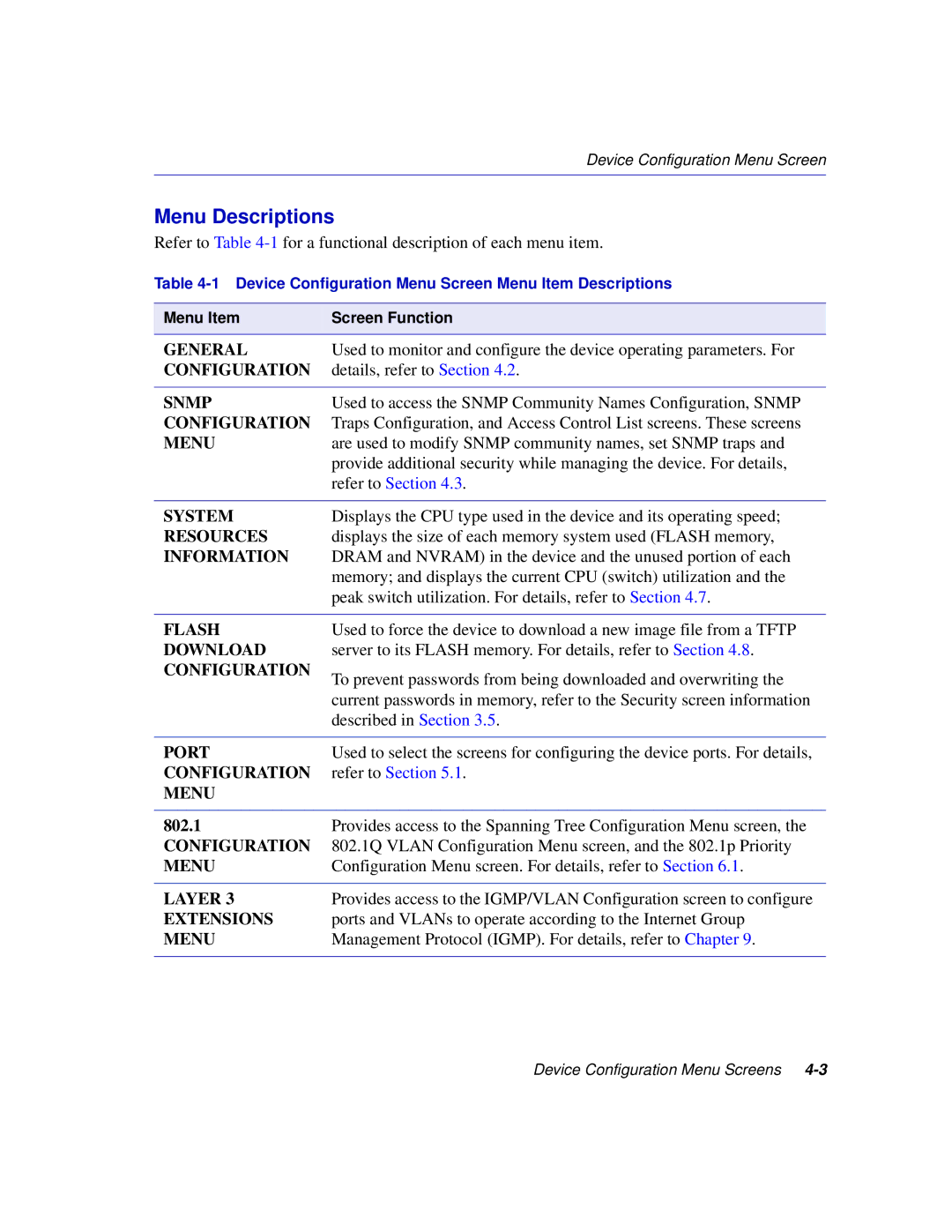 Enterasys Networks 2H258, 2E253, 2H253 manual General, Snmp, Resources, Information, Flash, Download, Port, Layer, Extensions 