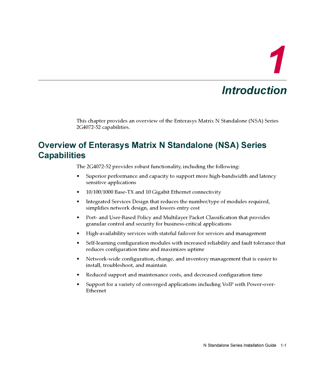 Enterasys Networks 2G4072-52 manual Introduction 