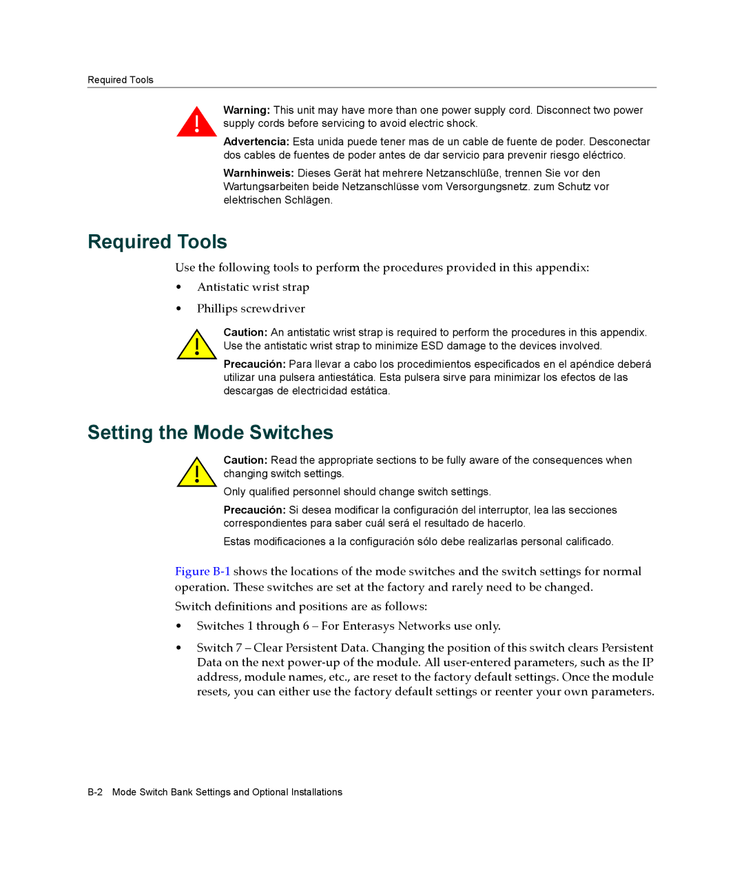 Enterasys Networks 2G4072-52 manual Required Tools, Setting the Mode Switches 