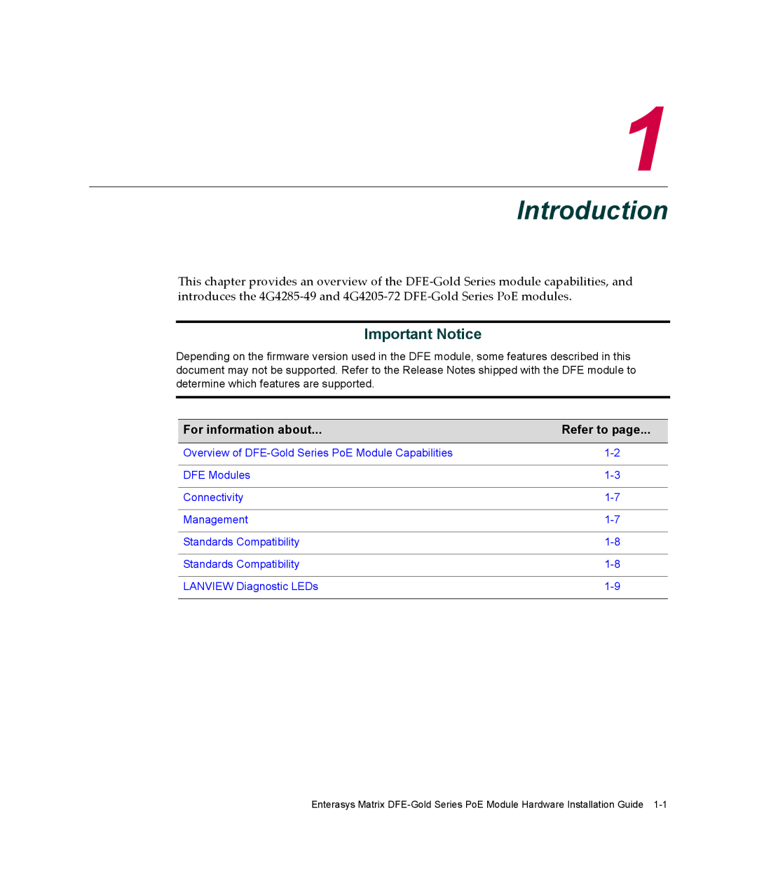 Enterasys Networks 4G4285-49, 4G4205-72 manual Introduction, For information about Refer to 