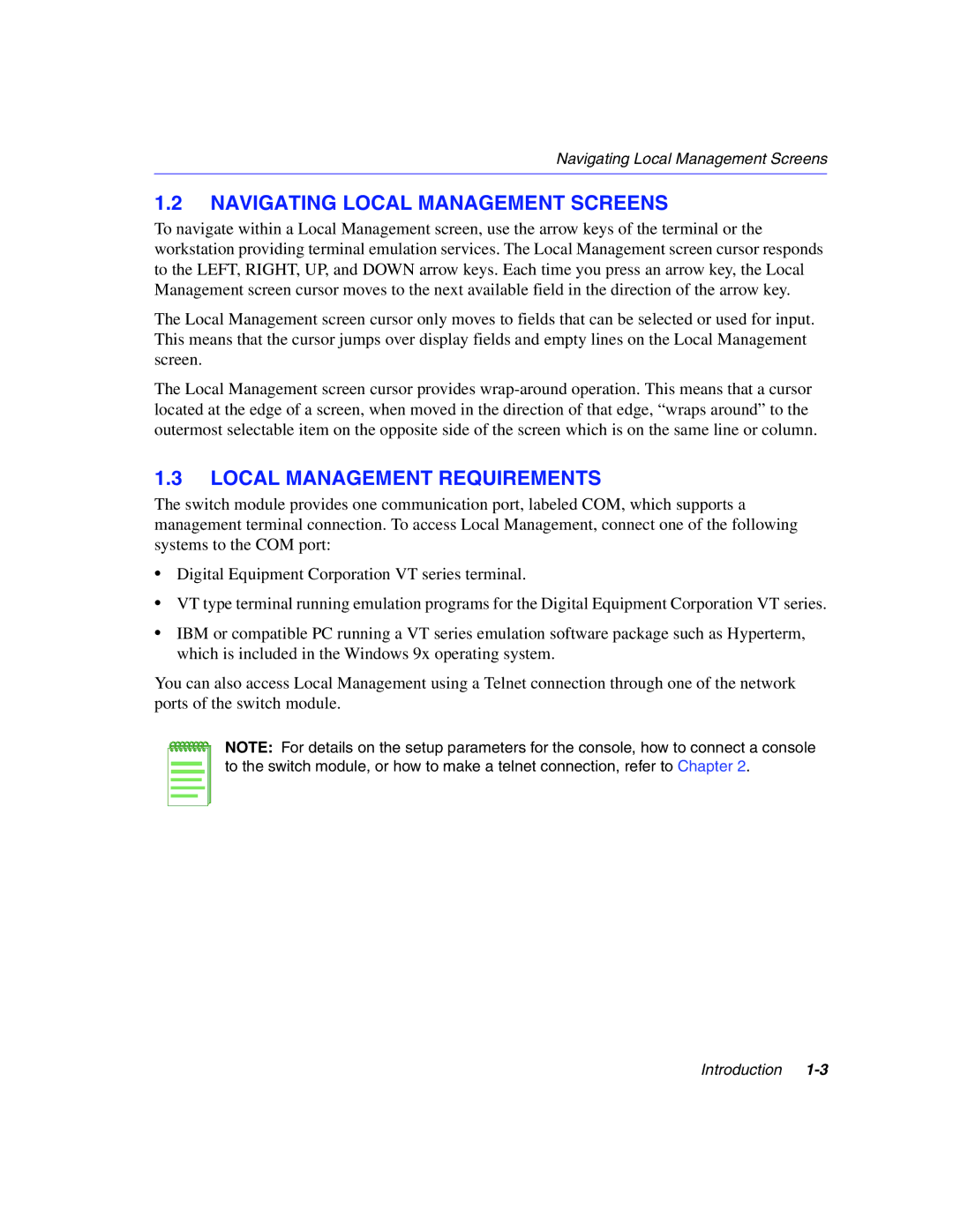 Enterasys Networks 5G1XX, 5H1XX manual Navigating Local Management Screens, Local Management Requirements 