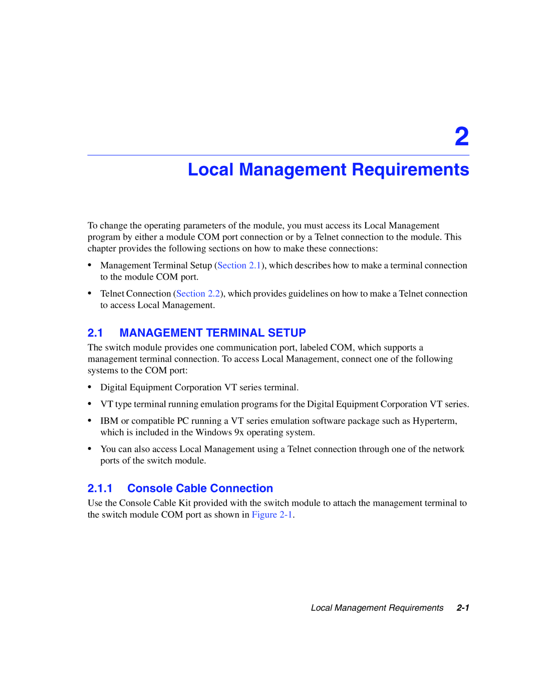 Enterasys Networks 5G1XX, 5H1XX manual Local Management Requirements, Management Terminal Setup, Console Cable Connection 