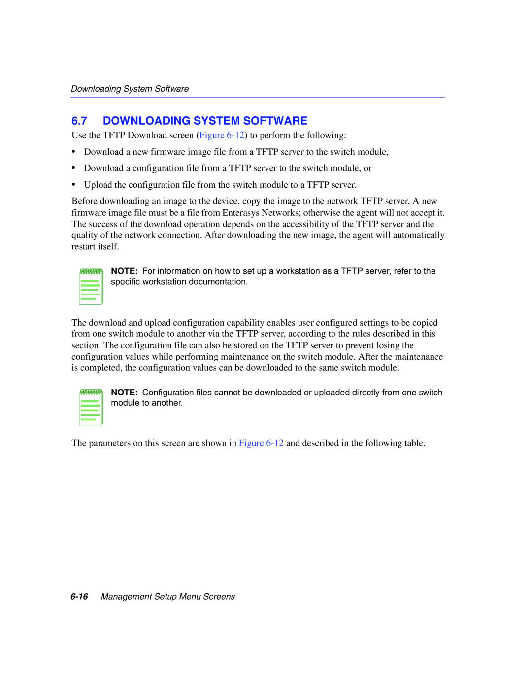 Enterasys Networks 5H1XX, 5G1XX manual Downloading System Software 