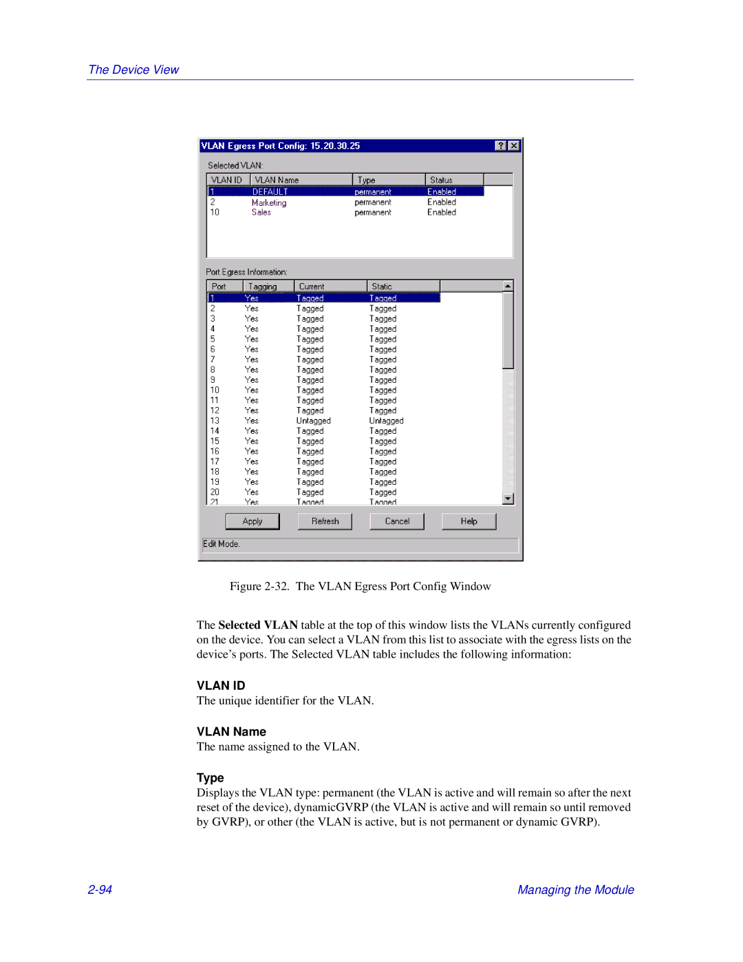 Enterasys Networks Matrix E7, 6000 manual Vlan ID 