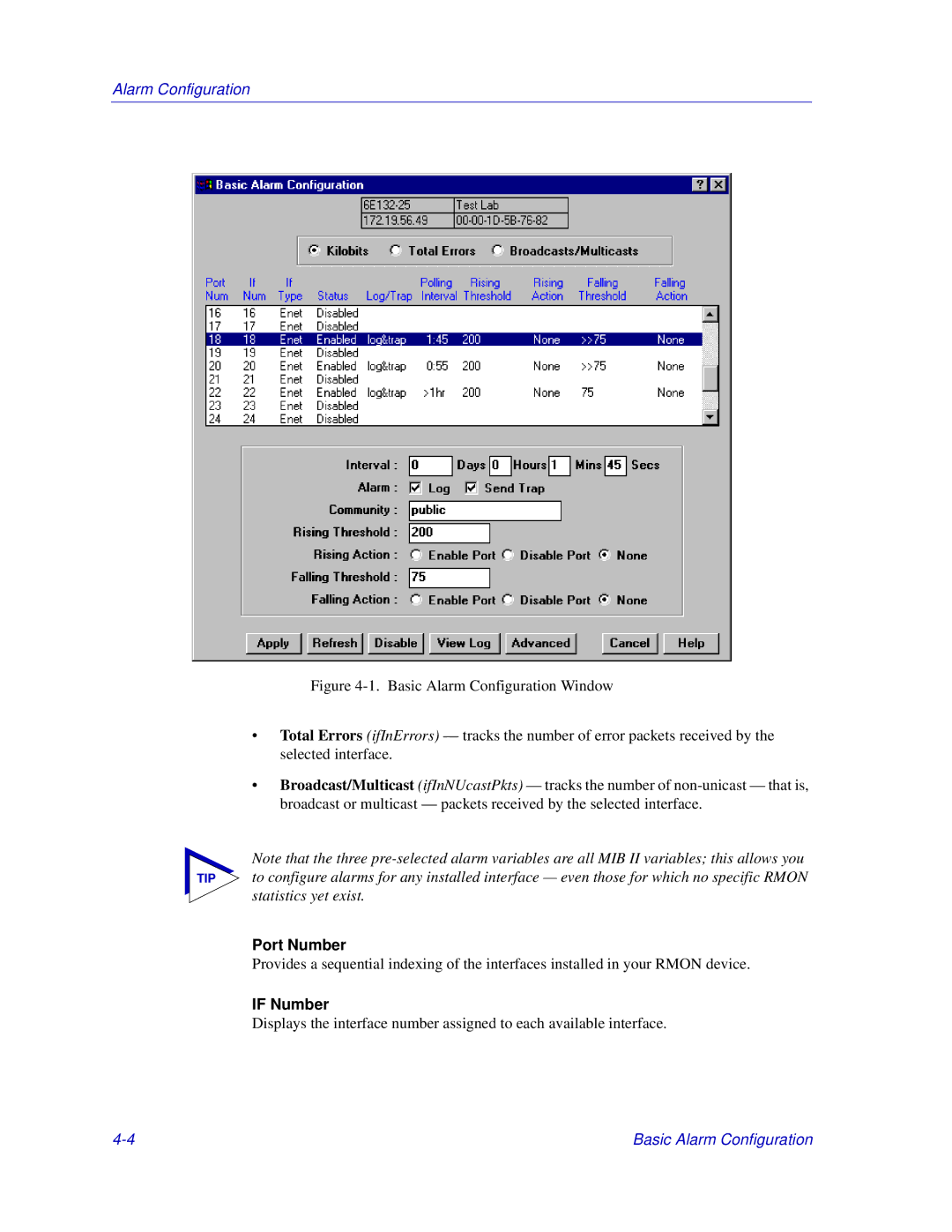 Enterasys Networks Matrix E7, 6000 manual Port Number, If Number 