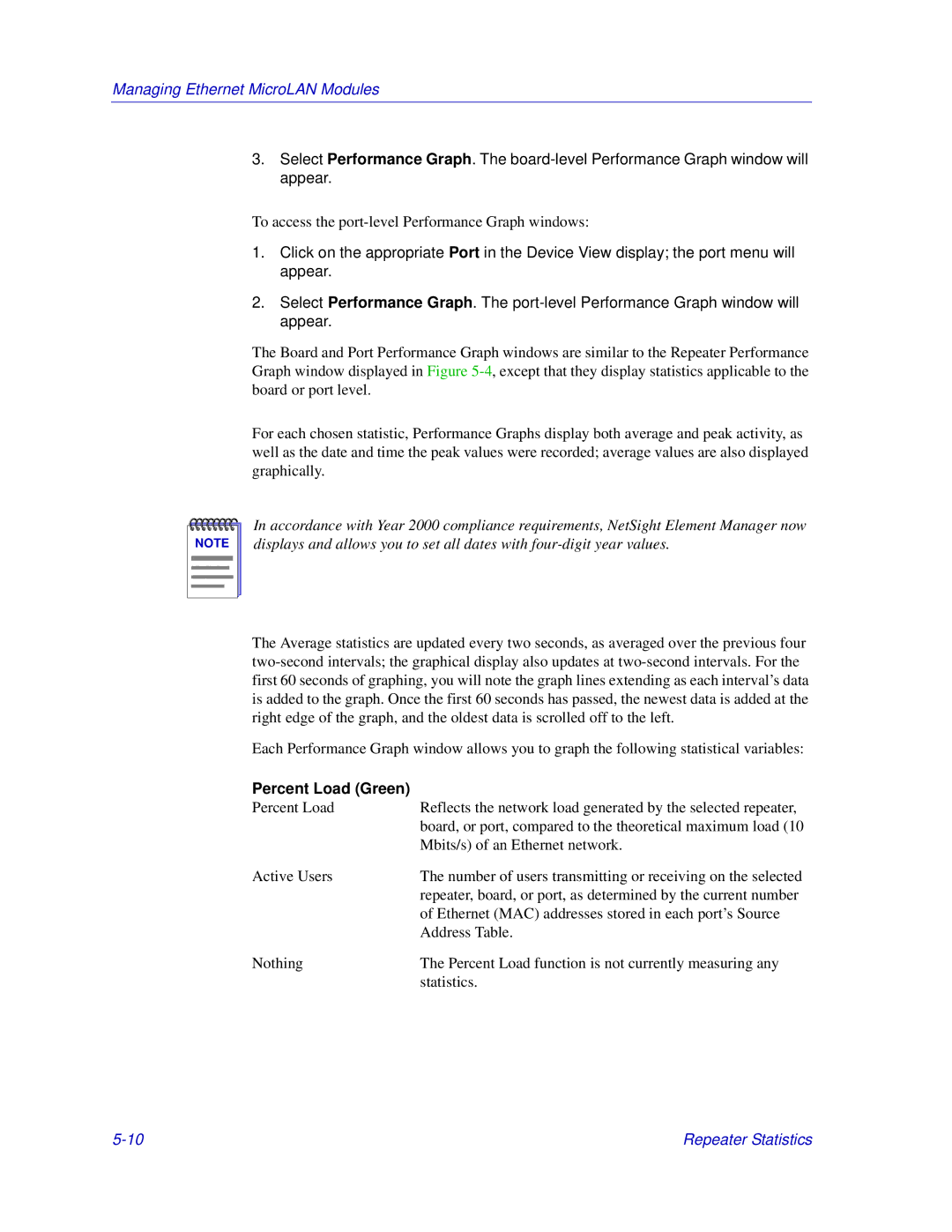 Enterasys Networks Matrix E7, 6000 manual Percent Load Green 